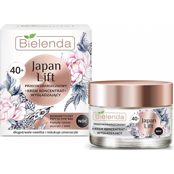 Bielenda Japan Lift 40+ glättende Anti-Falten-Gesichtscreme Nacht 50 ml