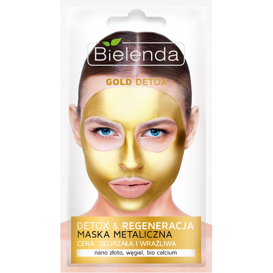 Bielenda Gold Detox Gesichtsmaske für reife und empfindliche Haut 8 g
