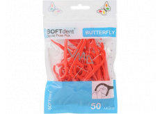 Soft Dent Butterfly Zahnstocher mit 50 Stück Zahnseide