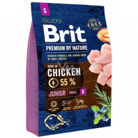 Brit Premium by Nature Junior Small Alleinfutter mit Huhn für Welpen kleiner Rassen 3 kg Brit Premium by Nature Junior Small Alleinfutter mit Huhn für Welpen kleiner Rassen 3 kg