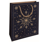 Nekupto Geschenk Kraftbeutel 25 x 8 x 19 cm Weihnachten blauer Stern
