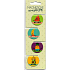 Albi Magnetic Mini Yoga Fruit Folders, Durchmesser 3 cm 4 Stück