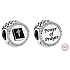 Charm Sterling Silber 925 Religiöse Charms Kraft des Gebets, Perle für Armband