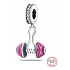 Sterling Silber 925 Gymnastikhantel, Sportarmband-Anhänger