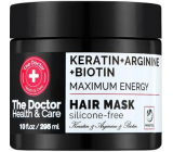 The Doctor Health & Care Keratin + Arginin + Bioton Maximum Energy Keratin Mask für kraftloses und fettiges Haar 295 ml