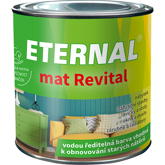 Eternal mat Revital Farbe zur Auffrischung alter Beschichtungen, 201 weiß, 350 g