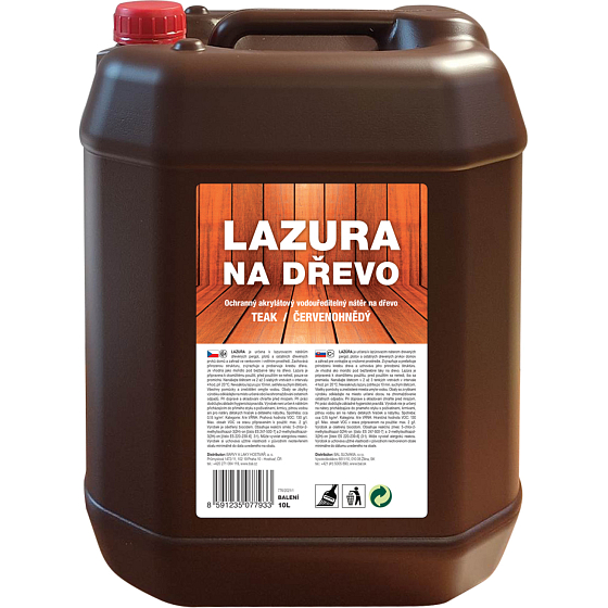 Lazur für Holz, Teak, 10 l