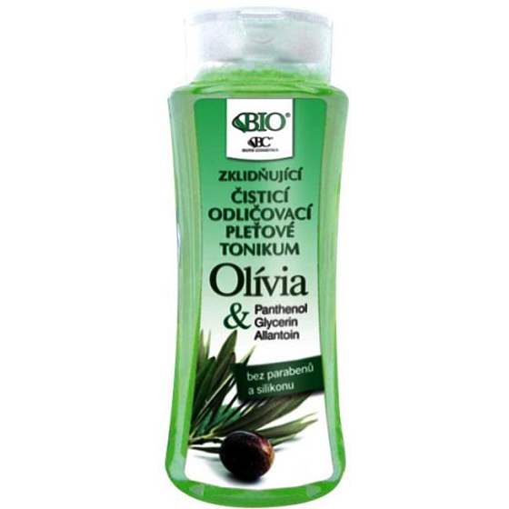 Bione Cosmetics Olivia & Panthenol beruhigender reinigender Make-up-Entferner Hauttonikum für alle Hauttypen 255 ml