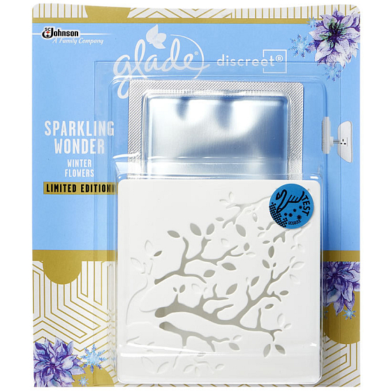 Glade Discreet Electric Sparkling Wonder Winterblumen elektrischer Lufterfrischer 8 g