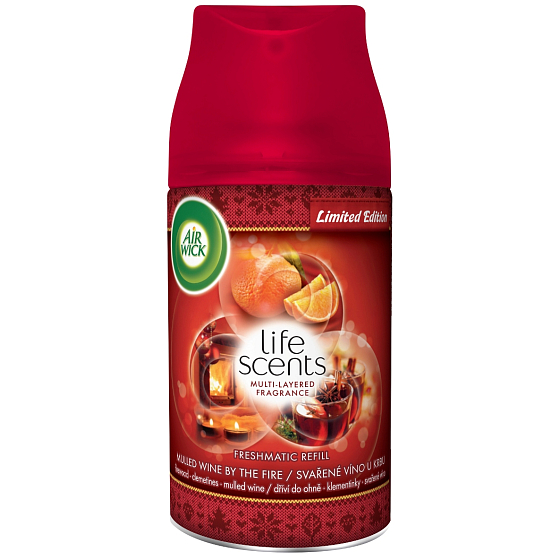 Air Wick FreshMatic Max Life Scents Heißer Glühwein vor dem Kamin, 250 ml nachfüllen