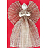 Jute Engel, breiter Rock braun 34 cm