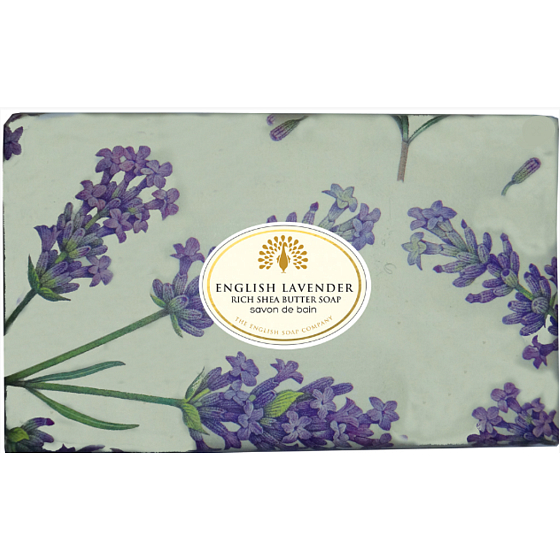 Englische Seife Englische parfümierte Lavendelseife mit Sheabutter 190 g