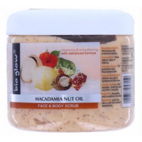 Bio Glow Macadamia Nuit Öl Peeling für Gesicht und Körper 300 ml