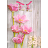 Nekupto Geschenk Papiertüte 32,5 x 26 x 13 cm Rosa Blumen 1382 02 KFL