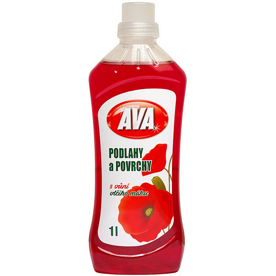 Ava Mohnblume universeller Flüssigreiniger für Böden und andere abwaschbare Oberflächen 1 l