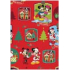 Ditipo Geschenkpapier 70 x 200 cm Weihnachten Disney Mickey, Minnie rot
