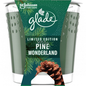 Glade Pine Wonderland mit dem Duft von Pinienduftkerze im Glas, Brenndauer bis zu 38 Stunden 129 g