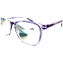 Berkeley Lesebrille +4 Kunststoff lila, Seitenrahmen lila und schwarz gestreift 1 Stück MC2223
