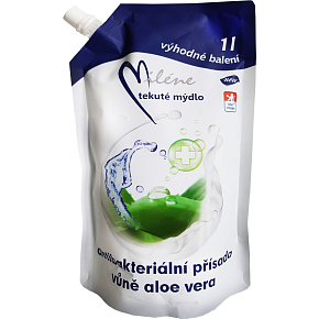 Miléne Aloe Vera Flüssigseife mit antibakterieller Wirkung, Nachfüllung 1 l