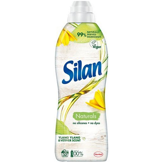 Silan Naturals Ylang Ylang & Vetiver Scent konzentrierter Weichspüler 32 Dosen 800 ml