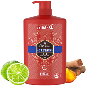 Old Spice Captain 3in1 Duschgel und Shampoo für Männer 1000 ml