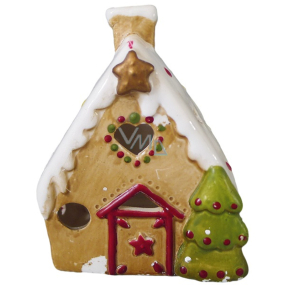 Porzellanhaus mit LED-Beleuchtung 10 x 12 cm