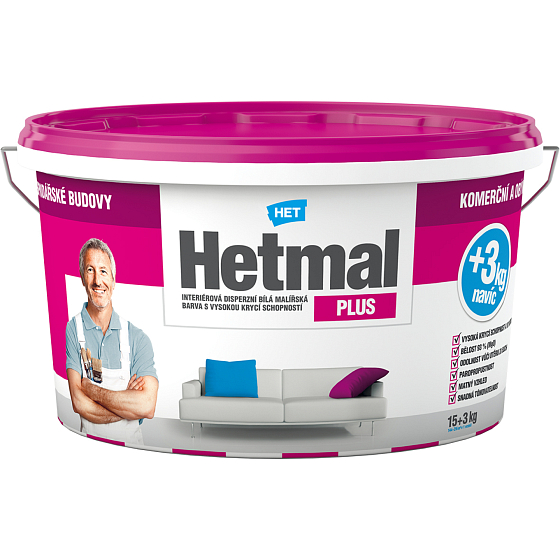 Het Hetmal Plus Malerfarbe, 15 + 3 kg