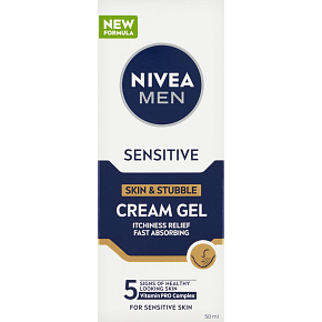 Nivea Men Sensitive Creme-Gel für empfindliche Haut und Bartstoppeln, 50 ml
