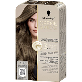 Schwarzkopf Creme Supreme Haarfarbe 7-42 Beige Blond 60 ml