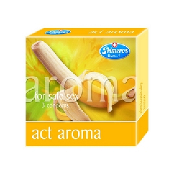 Primeros Fruit Color Kondom mit Bananenduft 3 Stück