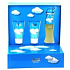 Moschino Light Clouds EdT 50 ml Eau de Toilette + Duschgel 50 ml + Bodylotion 50 ml, Geschenkset