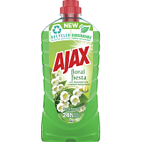 Ajax für Böden und Oberflächen Floral Fiesta Frühjahrsblumen universelles Reinigungsmittel, Maiglöckchen, 1 l