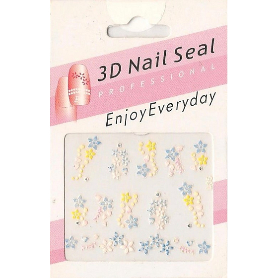 Nagelzubehör 3D Nagelaufkleber 1 Blatt 10100 L35