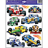 Wandaufkleber Rennwagen Formel 33 x 29 cm