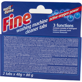 Well Done Fine Tabletten zur Maschinenreinigung 2 x 40 g