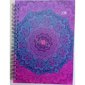 Albi Diary 2018 violett mit Malbuch 13 cm × 18 cm × 1 cm