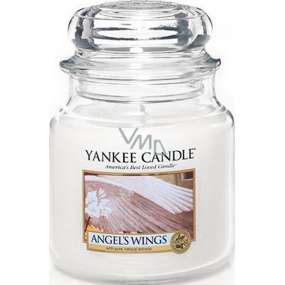 Yankee Candle Angels Wings - Duftkerze mit Engelsflügeln Klassisches mittleres Glas 411 g