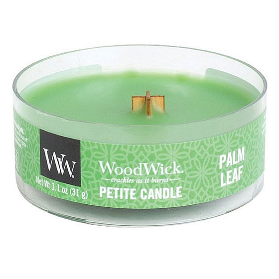 WoodWick Palmblatt - Palmblatt-Duftkerze mit zierlichem Holzdocht 31 g