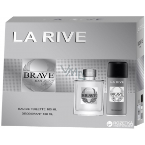 La Rive Brave Eau de Toilette für Männer 100 ml + Deodorant Spray 150 ml, Geschenkset