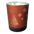 Glas Kerzenhalter braun 7 cm Baum