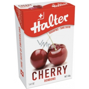 Halter Cherry - Süßkirsche ohne Zucker, mit natürlichem Süßstoff Isomalt, für Diabetiker geeignet 40 g