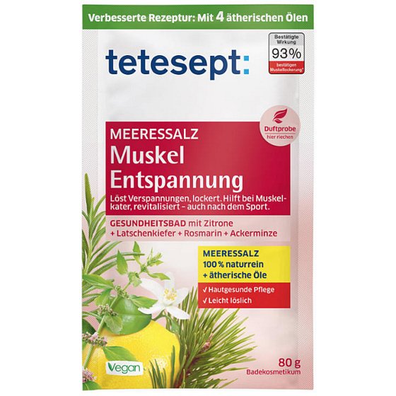 Tetesept Muskelentspannung Meeresbadesalz 80 g