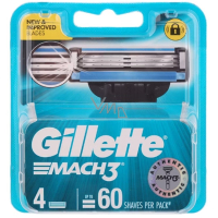Gillette Mach3 Ersatzklingen 4 Stück, für Männer