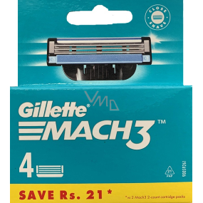 Gillette Mach3 Ersatzkopf 4 Stück, für Herren