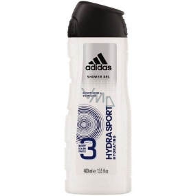 Adidas Hydra Sport Duschgel für Körper, Gesicht und Haare für Männer 400 ml