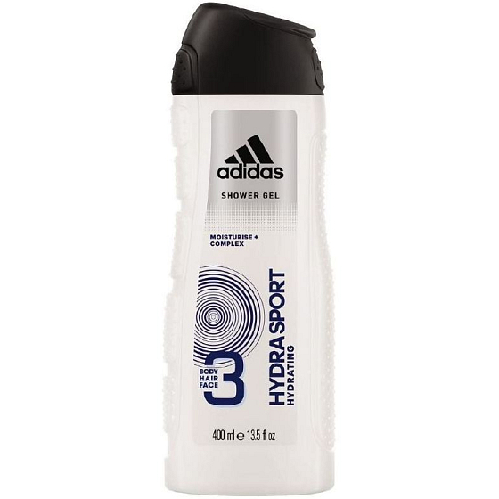 Adidas Hydra Sport Duschgel für Körper, Gesicht und Haare für Männer 400 ml
