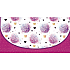 Nekupto Grußkarte Geldumschlag Pink mit Blumen 116 x 220 mm