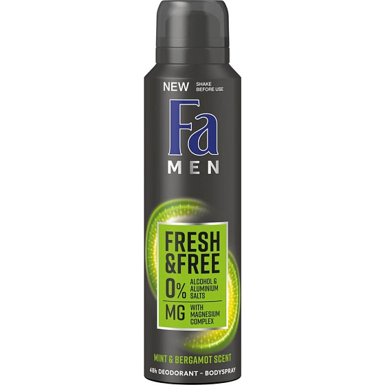 Fa Men Fresh & Free Mint & Bergamotte 48H Deodorant Spray für Männer 150 ml