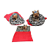 Marysa Wurf - 3in1 Tasche ist für Welpen, Kätzchen, Nagetiere oder Frettchen XL 60 x 150 cm rot / Zebra konzipiert