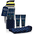 Baylis & Harding Men Reinigungsgel für Zitrusfrüchte, Limetten und Minze für Körper und Haar 50 ml + Aftershave 50 ml + Luxussocken + Wasserflasche, Kosmetikset für Männer